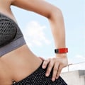 Miniatyrbild 2 av 2: Fitbit Charge 4 / 3 diamond pattern watch band - Red Size: S Röd