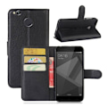 Miniatyrbillede 1 af 2: Xiaomi Redmi 4X Foldbart læder etui - Sort Black