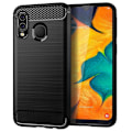 Pikkukuva 1 / 2: Carbon Flex Suojakotelo Samsung Galaxy A40 - Musta Black