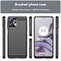 Pikkukuva 2 / 2: Carbon Flex Suojakotelo Motorola Moto G23 / G13 - Musta Black