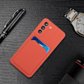 Pikkukuva 2 / 2: Card Holder Suojakuori For Samsung Galaxy S21 FE - Punainen Red