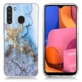 Miniatyrbilde 1 av 2: Marble Samsung Galaxy A21 veske - Blå gullmarmor Multicolor