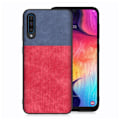 Pikkukuva 1 / 2: Jeans Samsung Galaxy A50 flip case - Sininen / Punainen Multicolor