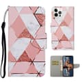 Miniatyrbillede 1 af 2: Wonderland iPhone 13 Pro flip etui - Marmoreret Mønster Multicolor