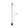 Miniatyrbillede 2 af 2: 100 cm universelt magnetisk USB-ladekabel Black