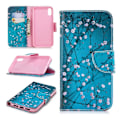 Miniatyrbillede 1 af 2: iPhone Xr flip cover i læder med mønsterprint - Træ Med Blomster Multicolor