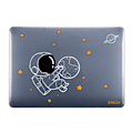 Miniatyrbillede 1 af 2: HAT PRINCE MacBook Pro 16 (A2141) astronautstil og tastaturcover - Hænder På Jorden Og Stjerner White