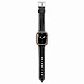 Miniatyrbild 4 av 5: Apple Watch Series 8 (41mm) klockarmband i äkta läder - Svart Svart