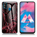 Pikkukuva 1 / 2: Fantasy Marble Samsung Galaxy M30s kuoret - Punainen Red