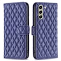 Miniatyrbillede 1 af 2: Rhombus mat Samsung Galaxy S21 FE flip etui - Blå Blue
