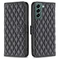 Miniatyrbillede 1 af 2: Rhombus mat Samsung Galaxy S22 Plus flip etui - Sort Black