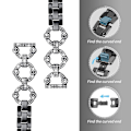 Miniatyrbillede 5 af 6: Samsung Galaxy Watch 5 / 4 urrem med rhinestone-dekor - Sort Black