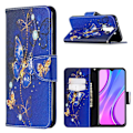 Pikkukuva 1 / 2: Wonderland Xiaomi Redmi 9 Läppäkotelo - Pretty Perhonen Blue