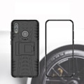 Miniatyrbillede 2 af 2: Huawei P Smart 2019 skridsikkert hybrid etui - Sort Black