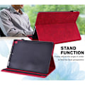 Miniatyrbillede 2 af 2: Imprinted Flower Læder Etui til Lenovo Tab M10 FHD Plus - Rød Red