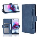 Miniatyrbillede 2 af 2: Modern-styled Læder Pung Etui til Motorola Moto G100 / Edge S - Blå Blue