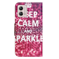 Miniatyrbillede 3 af 6: Wonderland Motorola Moto G73 Flip Etui - Keep Calm og Sparkle Red