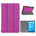Miniatyrbillede 1 af 2: Lenovo Tab M8 simpelt trefoldigt flipomslag i læder - Lilla Purple