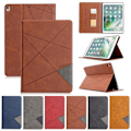 Miniatyrbillede 2 af 2: Læderetui med geometrisk mønster til iPad 10.2 (2021)/(2020)/(2019)/Air 10,5 tommer (2019)/Pro 10,5 tommer (2017) - Sort Black
