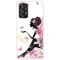 Pikkukuva 1 / 2: Butterfly Samsung Galaxy A33 5G nahkakotelo - Perhonen Tyttö White