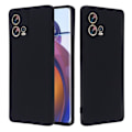 Miniatyrbillede 2 af 2: Matte Liquid silikone cover til Motorola Edge 30 Fusion / Motorola Moto S30 Pro - Sort Black