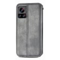 Pikkukuva 2 / 6: Nahkakotelo With A Stylish Rhombus Imprint For Motorola Edge 30 Ultra / X30 Pro - Harmaa Silver grey