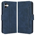 Miniatyrbillede 1 af 2: Stilfuldt Læder Etui med Pung til Samsung Galaxy A04 - Blå Blue