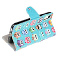 Miniatyrbillede 5 af 6: Wonderland Samsung Galaxy Xcover 5 Flip etui - Søde ugler Blue