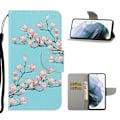 Miniatyrbillede 1 af 2: Wonderland Samsung Galaxy S21 FE Flip etui - Blomst Blue