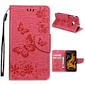 Miniatyrbillede 1 af 2: Butterfly Samsung Galaxy Xcover 4S Etui - Rose Red