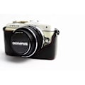 Pikkukuva 2 / 2: Olympus PEN E-PL9 Synteetti Nahkainen Puolisuojaava Kameran Laukku - Musta Black