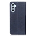 Miniatyrbild 2 av 6: Äkta läder Samsung Galaxy A54 fodral - Blå Blå