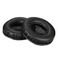 Miniatyrbillede 1 af 2: AKG K518/K518DJ/K81/K518LE læder foam ear pad pude - Sort Black