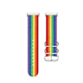 Miniatyrbild 2 av 2: Fitbit Sense / Versa 3 nylon klockarmband - Rainbow color multifärg