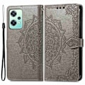 Miniatyrbild 1 av 2: Mandala läder OnePlus Nord CE 2 Lite 5G fodral - Silver/Grå Silvergrå