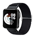 Miniatyrbillede 1 af 2: Xiaomi Redmi Watch nylon elastisk urrem - Sort Black