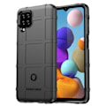 Pikkukuva 1 / 2: Rugged Shield Suojakotelo Samsung Galaxy A12 Nacho / A12 5g / M12 - Musta Black