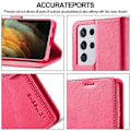 Pikkukuva 2 / 2: LC.IMEEKE Samsung Galaxy S21 Ultra 5G flip case - Ruusu Pink
