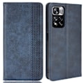 Miniatyrbillede 1 af 2: Bofink Vintage Xiaomi Redmi Note 11 Pro / Pro Plus Læder Etui - Blå Blue