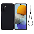 Miniatyrbillede 1 af 2: Matte Liquid Silikone Cover til Samsung Galaxy M23 / F23 - Sort Black