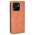 Pikkukuva 2 / 2: Bofink Vintage Xiaomi Redmi 10C nahkakotelo - Ruskea Brown