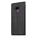 Miniatyrbild 2 av 2: Samsung Galaxy Note9 mobilfodral syntetläder silikonmaterial stående plånbok - Svart Svart