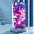 Miniatyrbillede 2 af 2: Marmor etui til iPhone SE (2022) / SE 2020 / 8 / 7 - Rød Multicolor