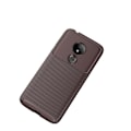 Miniatyrbild 2 av 2: Motorola Moto G7 Power stötsäkert fodral i kolfiber - Brun Brun