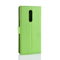 Miniatyrbillede 2 af 2: Sony Xperia XZ4 litchi skin læder flip etui - Grøn Green