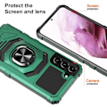 Miniatyrbillede 2 af 2: Slidstærkt cover i hård plast med blød inderside og kickstand til Samsung Galaxy S23 Plus - Midnatsgrøn Green