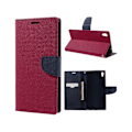 Miniatyrbillede 1 af 2: Mercury Goospery Sony Xperia XA Ultra holdbart læder-etui - Hot Pink Pink