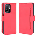 Pikkukuva 1 / 6: Moderni Nahkalaukku For Xiaomi 11T / 11T Pro - Punainen Red