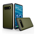 Miniatyrbillede 1 af 2: Samsung Galaxy S10 kortholder hybrid etui - Army Grøn Green