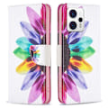 Miniatyrbillede 1 af 2: Wonderland Motorola Moto G23 / G13 / G53 Flip Etui - Solsikke Multicolor